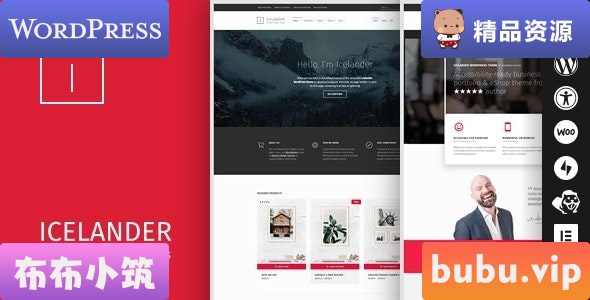 WordPress主题 冰岛人v1.7.4 – 无障碍商业组合和WooCommerce WordPress主题-布布小筑-分享优质破解软件