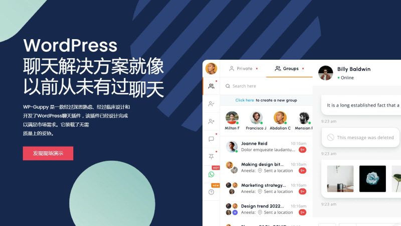 WordPress、WooCommerce和BuddyPress实时聊天插件WP Guppy Pro v4.3.2-布布小筑-分享优质破解软件