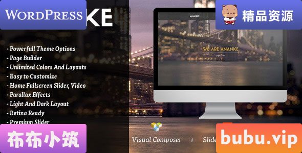 WordPress主题 Ananke v3.9.13 – 单页视差 WordPress 主题-布布小筑-分享优质破解软件