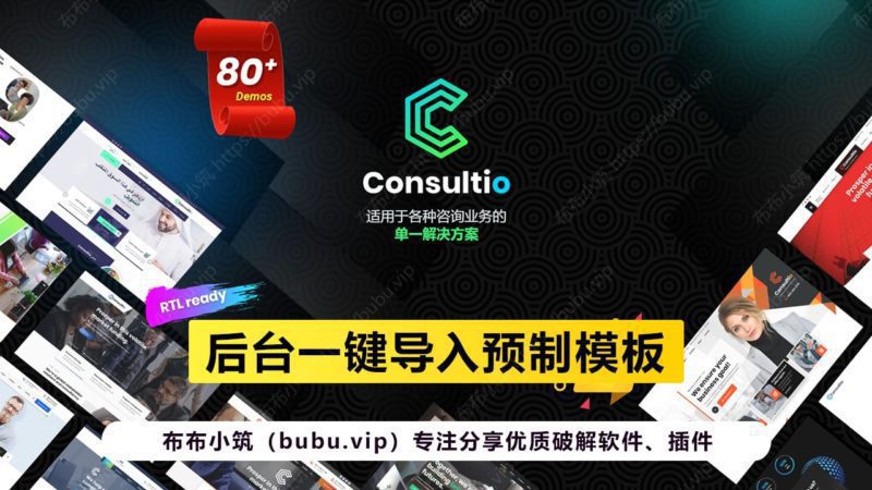 consultio v3.2.3企业咨询WordPress主题 可导入附带模版-布布小筑-分享优质破解软件